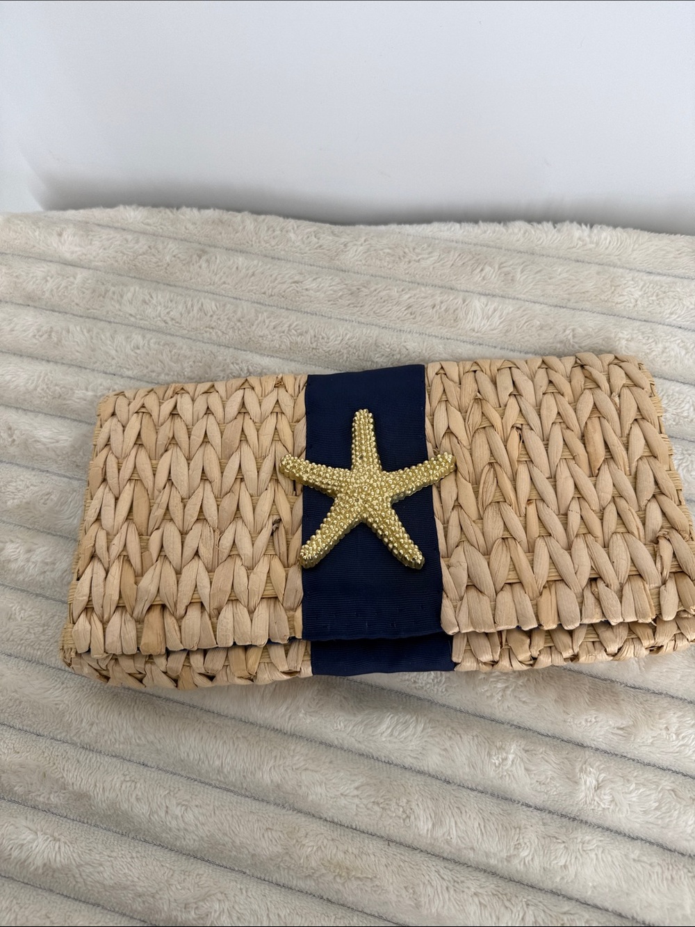 Mudpie Starfish Woven Clutch - Picture 10 of 10